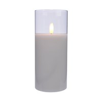 Kaemingk 18cm LED Was Candle Light Up Christmas Decoration - White (485350)