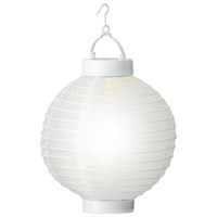 Kaemingk 20cm Solar Nylon Lantern Light - White (894757)