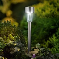 Kaemingk 24cm Solar Marker Garden Light - Stainless Steel (894690)