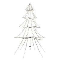 Kaemingk 300cm LED Light Up Christmas Tree Shape with 600 Warm White LEDs (500105)
