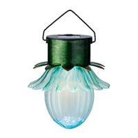 Kaemingk 35cm Solar Bulb Hanging Garden Light - Blue (892042)