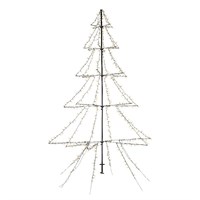 Kaemingk 450cm LED Light Up Christmas Tree Shape with 900 Warm White LEDs (500106)
