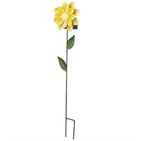 Kaemingk 50cm Solar Garden Stake Light Flower - Yellow (897657)