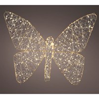 Kaemingk 98cm LED Light Up Christmas Butterfly Shape with 700 Warm White LEDs (501629)