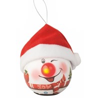 Kaemingk Light Up Bauble Christmas Decoration - Snowman (480870)