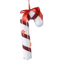 Kaemingk Light Up Haghing Candy Cane Christmas Deocration White (029364)