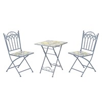 Kaemingk Sorrento Steel Outdoor Garden Furniture Bistro Set