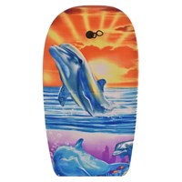 Kandy Toys 33 Inch EPS Body Board - Dolphin & Sunset Design (TY9827)