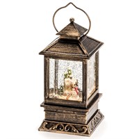 Konstsmide Mini Light Up Christmas Water Lantern With Snowman & Warm White LEDs (2808-000)