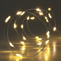 Koopman 20 Warm White Micro LED Wire String Christmas Lights (AX9731400)