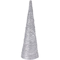 Koopman Silver Cone 20 Warm White LED Battery Opreated Christmas Lights (AMZ100120)