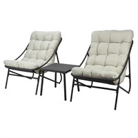 Koopman Cushioned Lounge Set with Black Frame (X80000480)