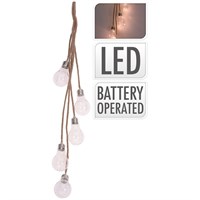 Koopman LED Christmas Light Bulbs On A Rope Clear (AX3204180)