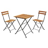 Koopman Metal and Wood Folding Bistro Set (VN3000100)