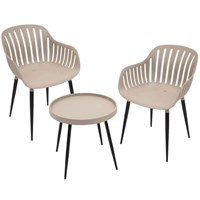 Koopman Recycled Garden Bistro Set Beige (LF2000080)