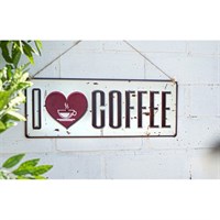 La Hacienda I Love Coffee Outdoor Wall Sign (55630)