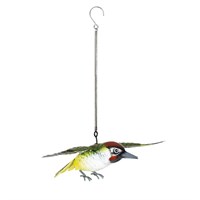 La Hacienda Woodpecker In Flight Metal Hanging Garden Ornament (55866)