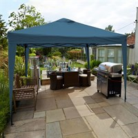 LeisureGrow Hamilton 3 Meter Pop-Up Garden Gazebo - Navy Blue (GAZ12NB)