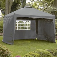 LeisureGrow Hamilton 3 Meter Pop-Up Garden Gazebo Side Walls - Grey (GAZS12GY)