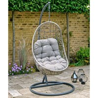 LeisureGrow Monaco Stone Outdoor Garden Furniture Egg Chair (MST/SET15)