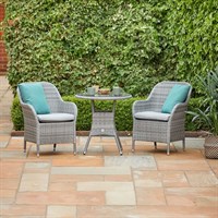 Leisuregrow Monte Carlo Stone Bistro Outdoor Garden Furniture Set