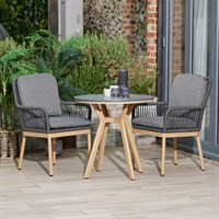 Leisuregrow Peru 2 Seat Outdoor Garden Furniture Bistro Set