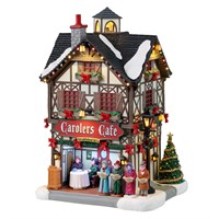 Lemax Carolers Cafe Battery Operated LED Christmas Building (35024)