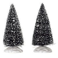 Lemax 4 Inch Bristle Christmas Tree Accessories - Set of 2 (14004)