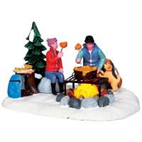 Lemax Campfire Fondue Battery Operated Table Piece (34625)