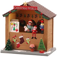 Lemax Christmas Village - Christmas World Booth Battery Operated Table Piece (04734)