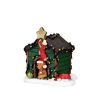 Lemax Decorated Light Doghouse Figurine (02808)