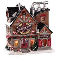 Lemax Christmas Village - For The Love Of Chocolate Shop Battery Operated LED Building (05621)
