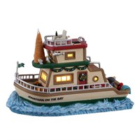 Lemax Christmas Village - Jonathan's Houseboat On The Bay Battery Operated LED Building (15754)