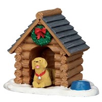 Lemax Christmas Village - Log Cabin Dog House Figurines (54943)