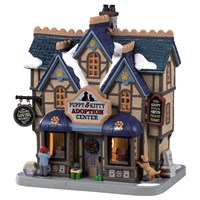 Lemax Christmas Village - Puppy And Kitty Adoption Center Battery Operated LED Building (95538)