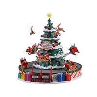 Lemax Christmas Village - Santa's Sleigh Spinners Sights & Sound Carnival Ride (14833-UK)