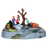 Lemax Christmas Village - Time For A Scrub Table Piece - Battery Operated (44770)
