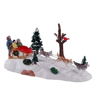 Lemax Dog Sledding Afternoon Christmas Table Piece (13557)