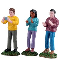 Lemax Music Festival Fans - Set of 3 Christmas Figurines (52521)