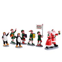 Lemax Santa's Elf Parade Set Of 7 Christmas Figurine (23592)
