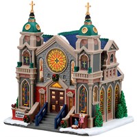 Lemax St.Stanislaus Cathedral LED Christmas Building with Adaptor (65559-UK)
