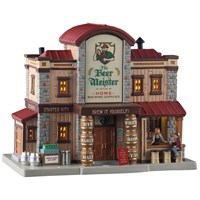 Lemax The Beer Meister Home Brewing Supplies LED Christmas Building With Adaptor (55332-UK)
