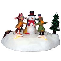 Lemax The Merry Snowman Battery Operated Christmas Table Piece (84776)