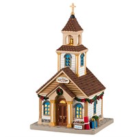Lemax The New Village Church LED Christmas Building with Adaptor (45261-UK)