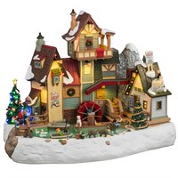 Lemax The Rocky River Grist Mill LED Christmas Building With Adaptor (45269-UK)