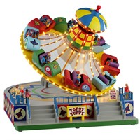 Lemax Topsy Turvy LED Christmas Carnival Ride With Adaptor (54451-UK)