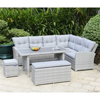 Lifestyle Garden Aruba Lite Rectangular Corner Casual Outdoor Garden Furniture Set