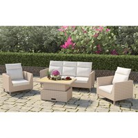 Lifestyle Garden Bermuda Beige Lounge Outdoor Garden Furniture Set