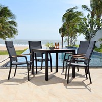 Lifestyle Garden Panama 4 Seat Outdoor Garden Furniture Dining Set