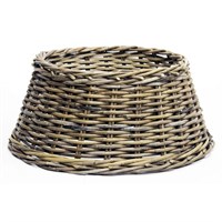Longacres Woven Wicker Round Christmas Tree Skirt - Natural